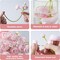 18-Piece Shabby Blush Artificial Ranunculus Flowers with Stems – Faux Silk Mini Peony-Style Flowers Bulk for Vase, DIY Bouquets, Wedding Centerpieces, Bridal Shower & Home Decor